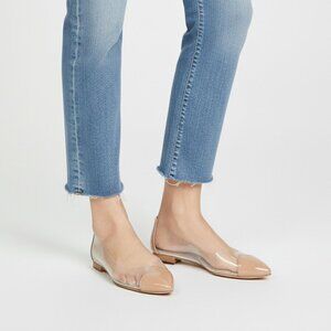 Schutz Clearly Vinyl Nude Flats